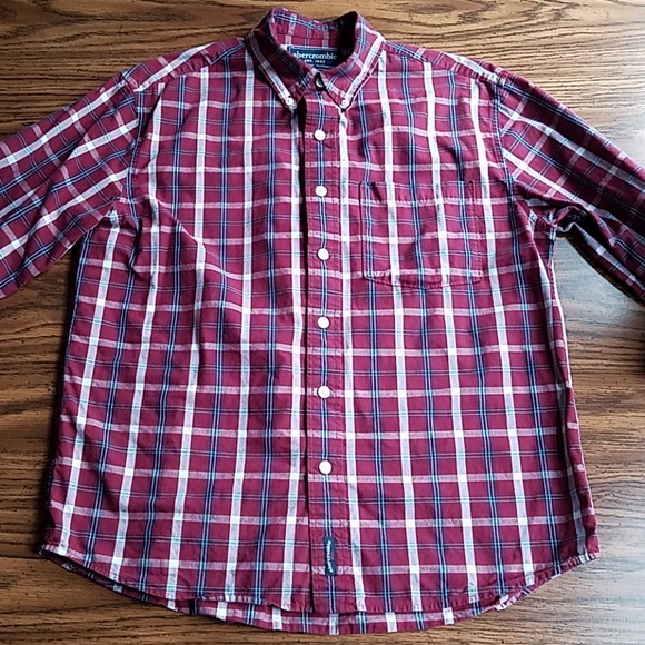 Abercrombie Plaid Long Sleeve Button Down Shirt - Picture 2 of 7